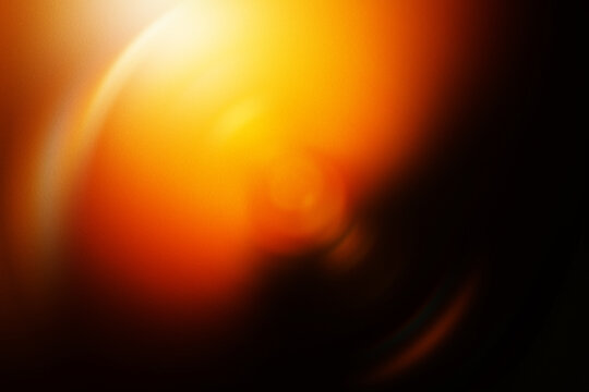 Abstract Fire Light Leak Background, Warm Orange and Red Gradient Texture with Prism Flare