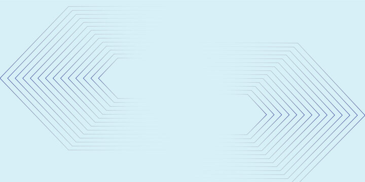 Abstract digital canvas featuring a sharp hexagon line background layout integrated with a minimal blue geometric technology pattern, vector design.