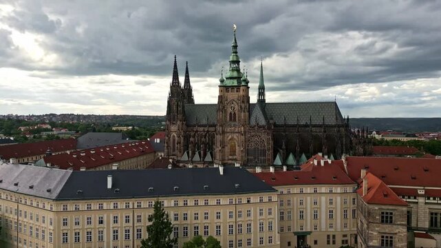 Prague Castle Drone Footage 01