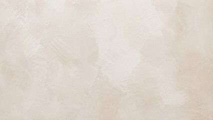 Fototapeta premium A Soft Neutral Beige Plaster Wall Surface With Visible Textured Brush Strokes