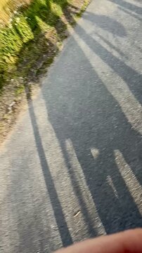 Close-up of Yellow City Bike Console While Riding in Helsinki