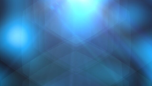 Blue light rays glow softly over a geometric backdrop