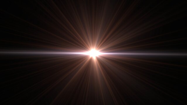 A radiant burst of light with energetic streaks emanates from a central point against a dark space background, creating a sense of cosmic energy and illumination.