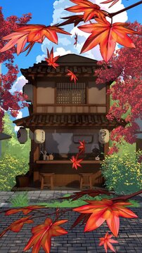 Autumn Japanese Ramen Shop
