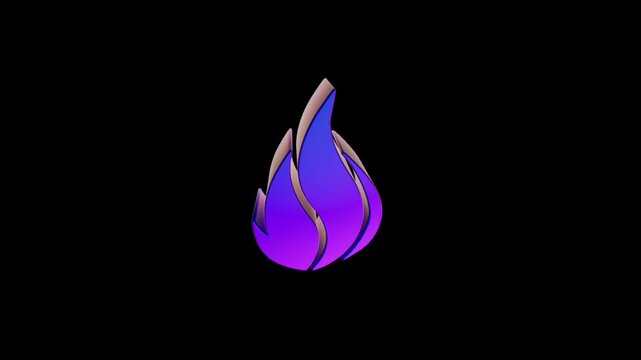 fire icon motion black screen