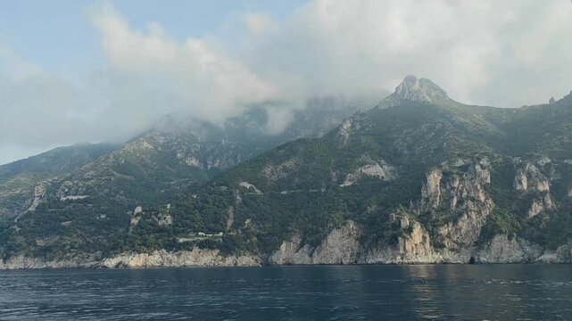 mountain coastal  in the morning,  sea side