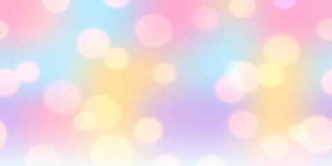 Soft pastel bokeh lights in pink, blue, yellow, and purple create a dreamy, ethereal background, perfect for adding a touch of magic and wonder to any design. © Pixel x