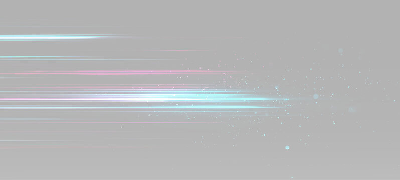 Colorful neon speed lines with blue purple and pink glowing streaks creating fast digital motion and energy effect