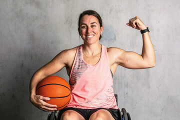Obraz premium Empowered athlete in wheelchair photo