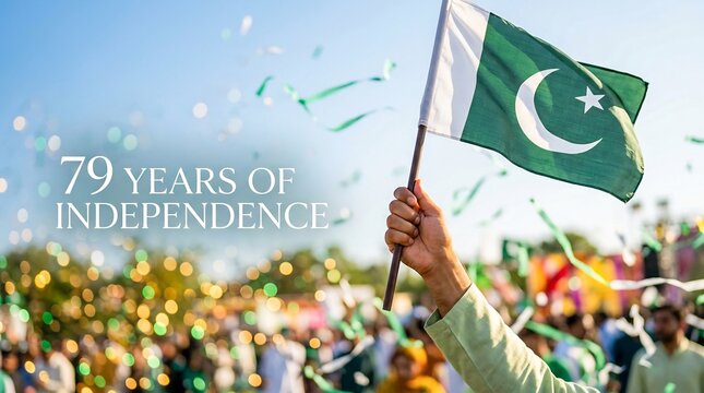 Pakistan Flag Independence Day Celebration