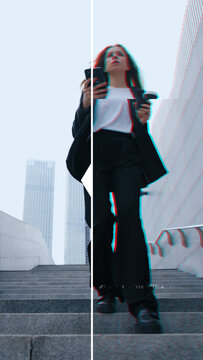 Premium Overlays VHS 7 VERTICAL &ndash; Retro VHS Effects, Analog Tape Overlays and Vintage Television Visual Style for Video Editing and Motion Graphics