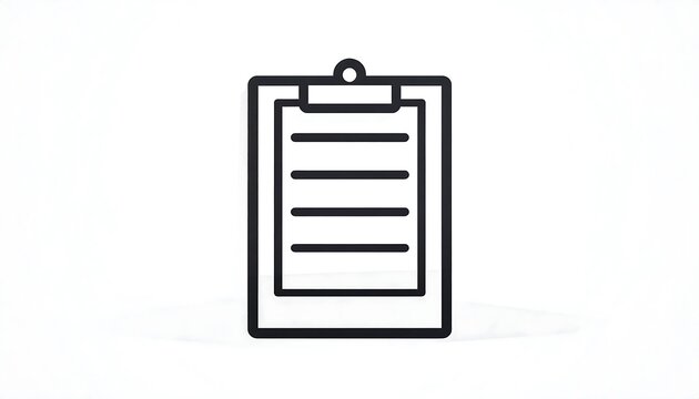 Minimalist white elevator icon illustration.