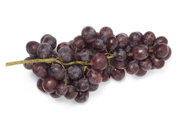 Fresh Purple Grape Cluster on White Background. © Rum