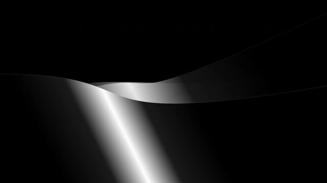 Abstract Luxury Black and Silver Wave Background 4K