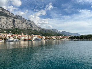 Fototapeta premium The City Makarska in Dalmatia, Croatia, Europe