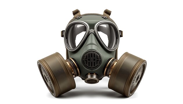 Protective industrial gas mask with dual filters for safety and hazardous environment protection respirator protective chemical emergency industrial equipment breathing protection