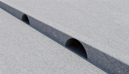 Fototapeta premium Recycled Aggregate Pavement Edge With an Embedded Drainage Channel