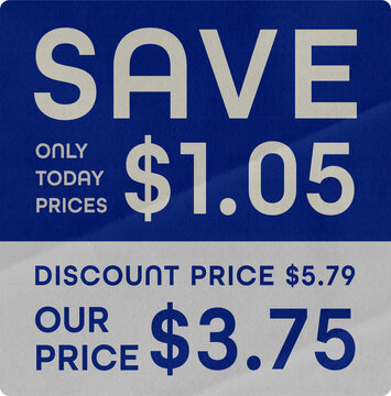 Retro Style Price Tag Illustration