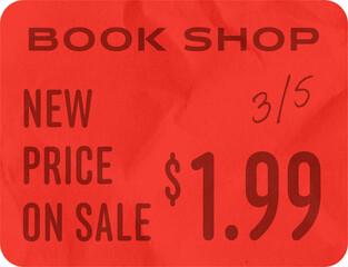 Naklejka na ściany i meble Retro Style Price Tag Illustration