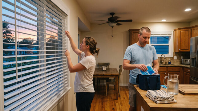 Couple Sets Up Budget-Friendly Summer Evening Kitchen Routine