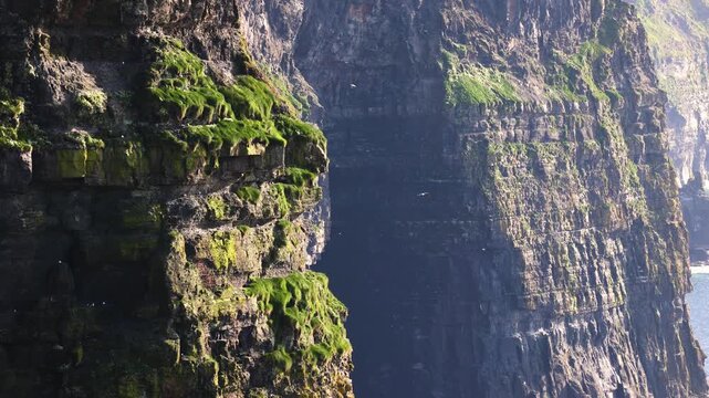 Cliffs of Moher in afternoon sun, County Clare, Ireland