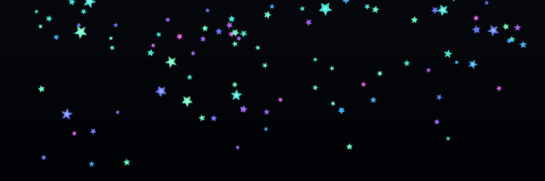Scattered Glowing Stars on Dark Celestial Background