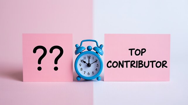 Top contributor recognition and community engagement concept