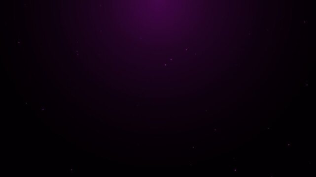 Purple glowing particles floating in dark space