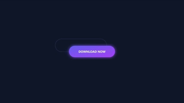 Download now button animation with modern gradient ui for digital marketing and web interfaces 4k