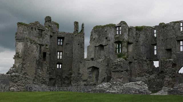 Ruins of Roscommon Castle near Athlone, County Roscommon, Ireland