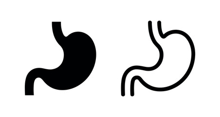 Fototapeta premium Human Stomach Internal Organ Anatomy Icon