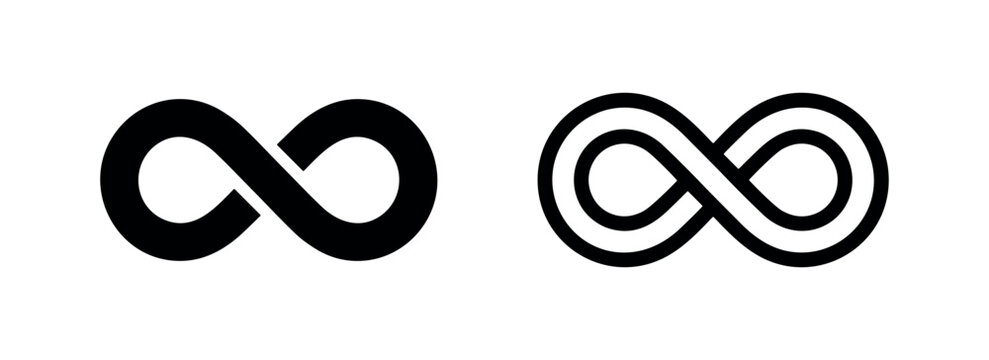 Infinity Symbol Icon Representing Endless, Eternity, and Limitless Concept