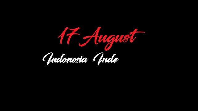 17 august indonesian independence day animation