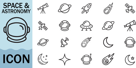 Space and astronomy icon collection © Creative Icon Store 