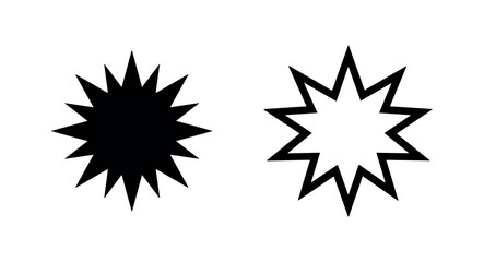 Starburst and sparkle explosion shape icons © liubomir118809