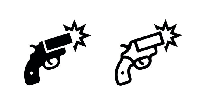Flare Gun Revolver Signal Fire Icon