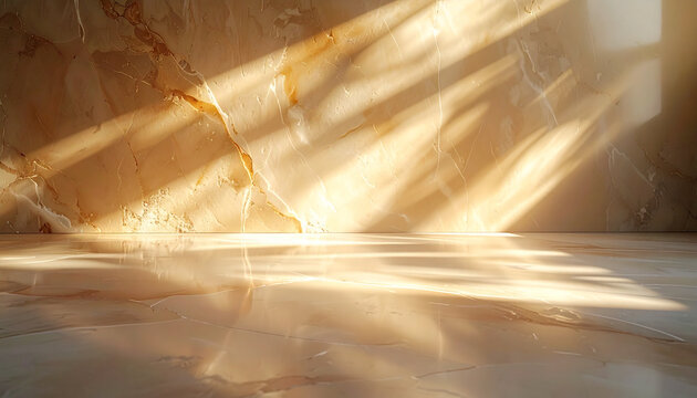 Golden Light Minimal Interior