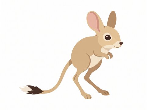 Jerboa Vector Illustration Desert Animal Wildlife Mammal Icon
