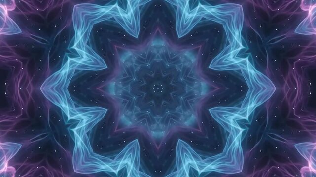 Cosmic Ether Flame Kaleidoscope Seamless Loop Motion Graphic