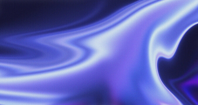 Abstract flowing liquid background with soft purple and blue gradients and grainy texture
