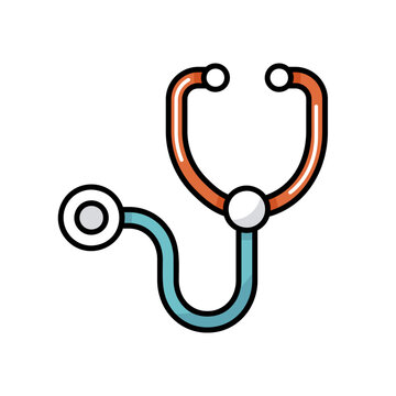 Medical stethoscope vector icon. Medical sign