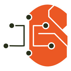 Intelligent Sensor Technology Solid Vector Icon for Automation © Muhammad