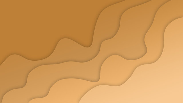 Abstract  Paper Cut Layered Wave Background with Modern Minimal Design