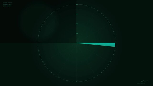 Digital radar screen displaying target acquisition and tracking, futuristic data visualization, navigation and surveillance interface