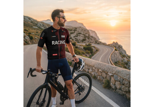 Cycling Mockup Template for Corporate Identity and Advertising