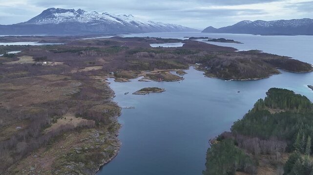 Norway Tj&oslash;tta Alsta Rot&oslash;d&oslash;ya Mindlandet Islands Vefsnfjord Stokkafjorden Leirfjord Hamnesleira Alstahaug Nordland Skeilia Nature Reserve