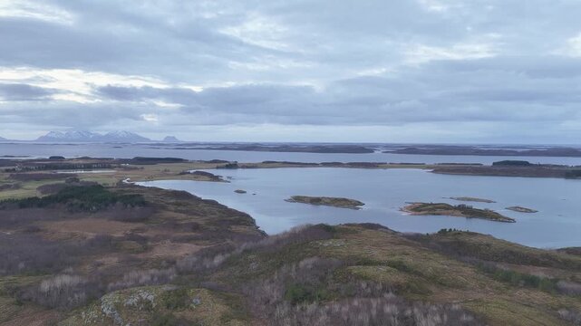 Norway Tj&oslash;tta Alsta Rot&oslash;d&oslash;ya Mindlandet Islands Vefsnfjord Stokkafjorden Leirfjord Hamnesleira Alstahaug Nordland Skeilia Nature Reserve