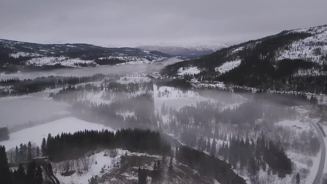 Norway Nord Dunderlandsdalen North Pole Artic Circle Aerial Drone