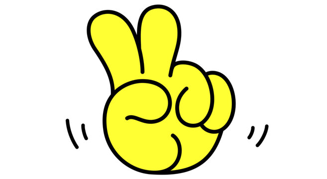 Peace, Victory. Hand sign. Gesture fingers. Creative peace victory hand gesture art, expressive peace victory hand gesture mark, palm finger arm graphic design elements. Vector Illustration