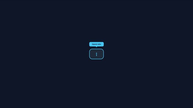 Minimalist quick info animation with smooth ui motion on dark 4k background, motion minimalist